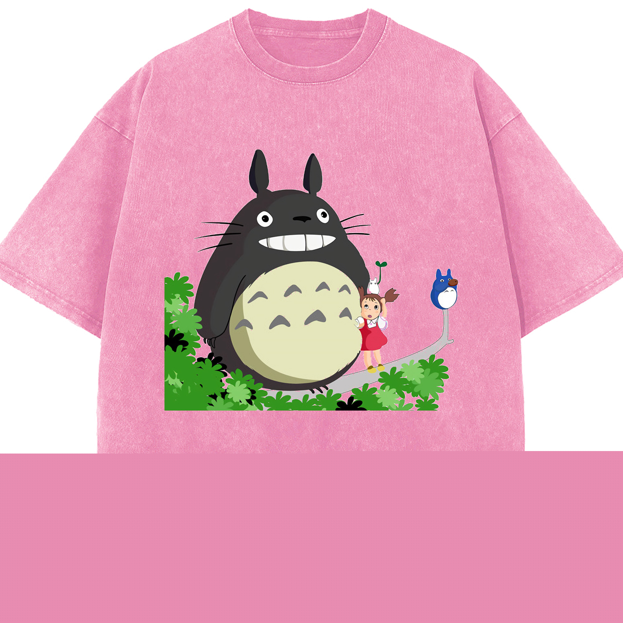 （画像用） となりのトトロ 草壁メイ 草壁サツキ My Neighbor Totoro Satsuki Kusakabe Mei Kusakabe 綿100% ヴィンテージ風 半袖Tシャツ（フロントプリント）